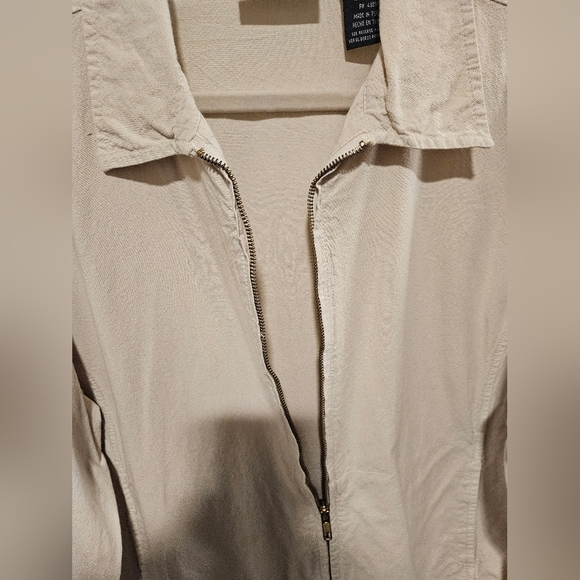Vintage - Erika & Co. Cotton Denim Lt. Tan Zip Up Jacket - NWOT - Size XL - Picture 5 of 9